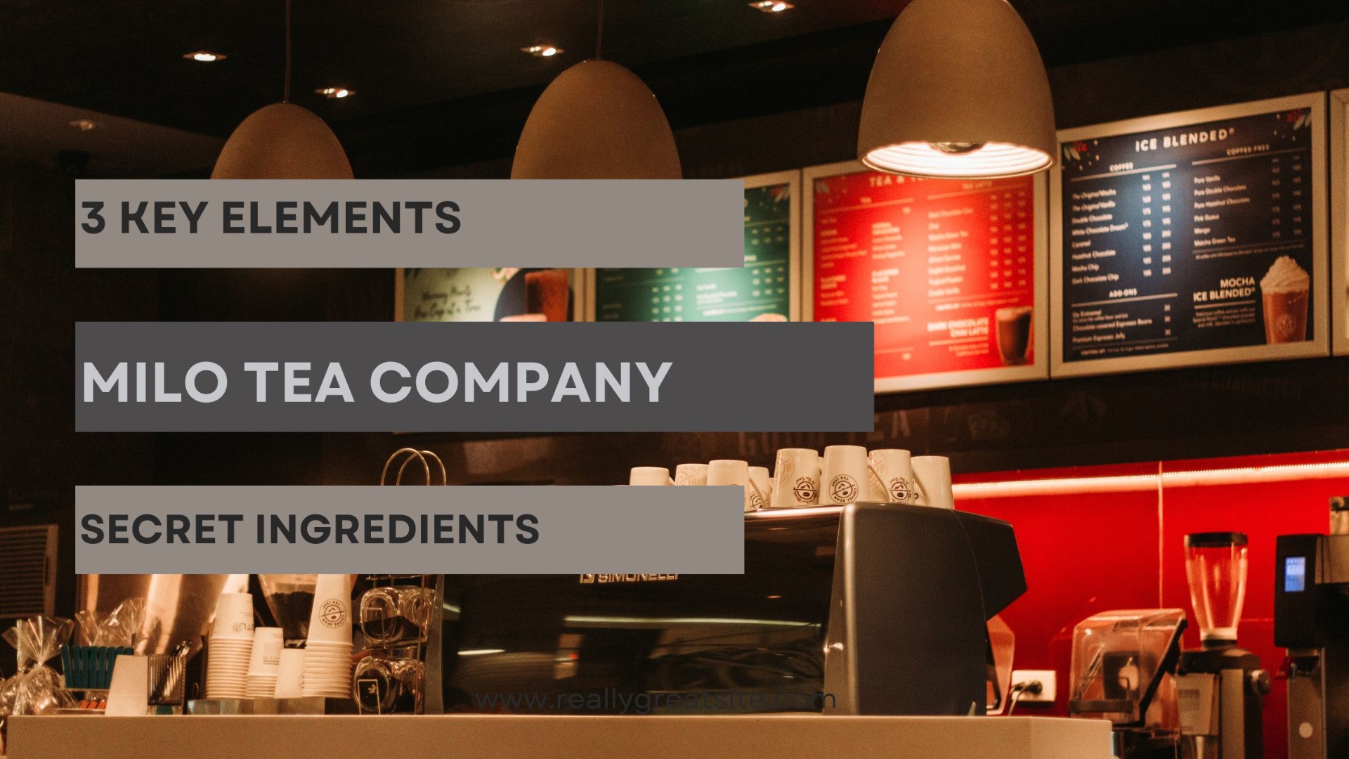 Milo Tea Company's Secret Ingredients 3 Key Elements of Success